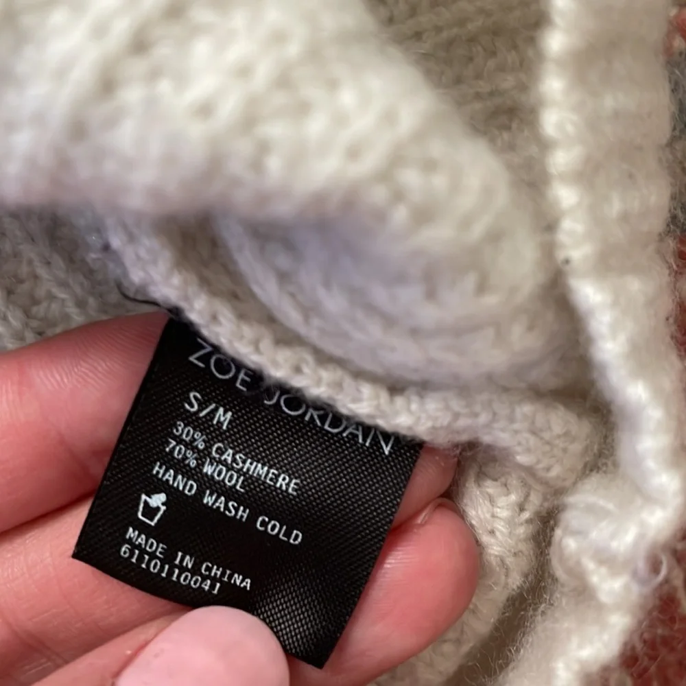 ZOE JORDAN cashmere wool sweater three color - Picture 4 of 7